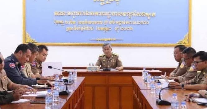 អភិបាលខណ្ឌសែនសុខ ដឹកនាំកិច្ចប្រជុំគណៈបញ្ជាការឯកភាព ពង្រឹងសន្តិសុខ សណ្តាប់ធ្នាប់ និងបង្ក្រាបបទល្មើស Online Scams