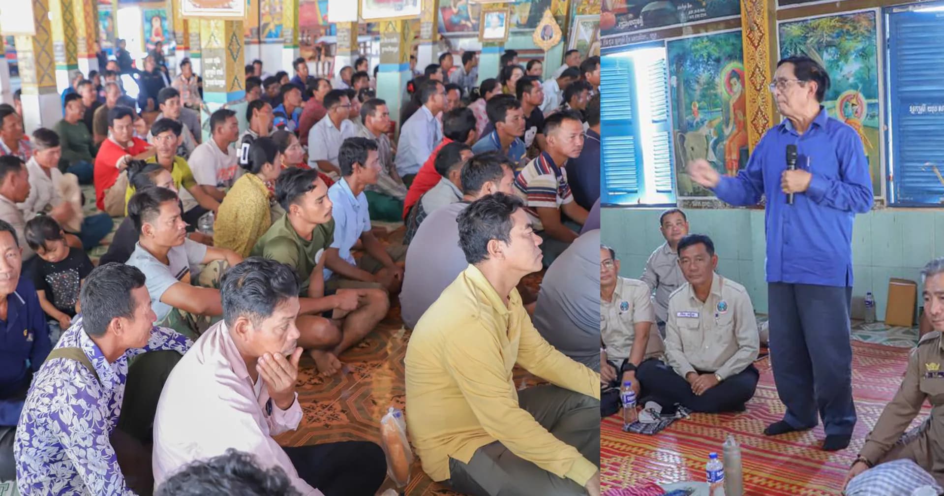 មន្ត្រីក្រសួងកសិកម្មចុះផ្សព្វផ្សាយច្បាប់ស្តីពីជលផលដល់ប្រជានេសាទ នៅក្នុងឃុំប្រឡាយមាស និងឃុំផ្លូវទូក ស្រុកកំពង់លែង