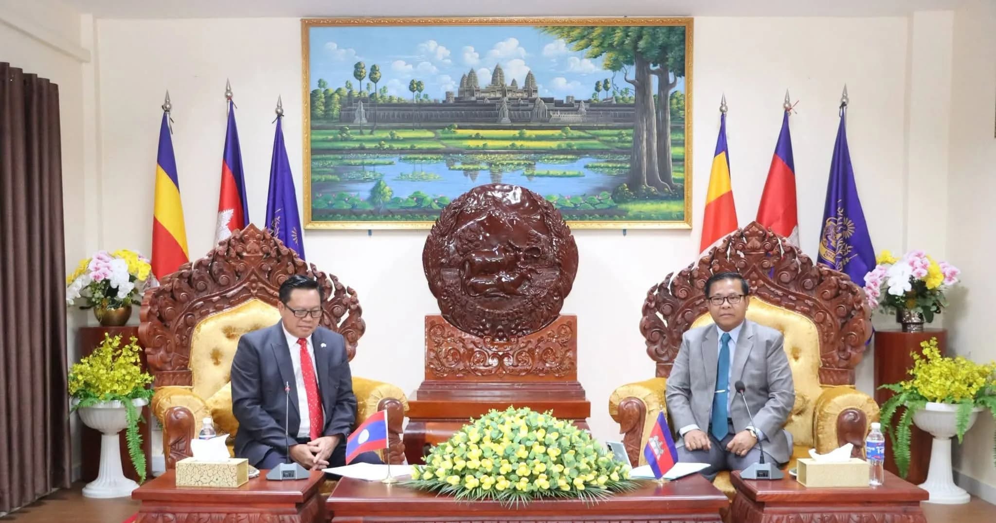 អភិបាលខេត្តមណ្ឌលគិរី អញ្ជើញទទួលជួបសម្តែងការគួរសម និងជម្រាបលា ពីអគ្គកុងស៊ុលនៃសាធារណរដ្ឋប្រជាធិបតេយ្យប្រជាមានិតឡាវ