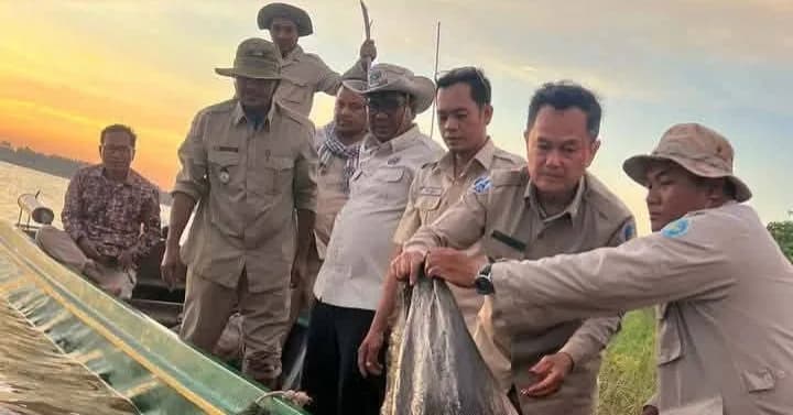 ជំនាញជលផលកំពង់ចាម សហការជាមួយអធិការដ្ឋានរដ្ឋបាលជលផលមេគង្គ ចុះល្បាតត្រួតពិនិត្យ និងបង្រ្កាបបទល្មើសជលផល ០១ករណី នៅភូមិសាស្ត្រស្រុកកោះសូទិន